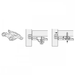 Stabilisateur de façade - pour tiroirs ArciTech HETTICH