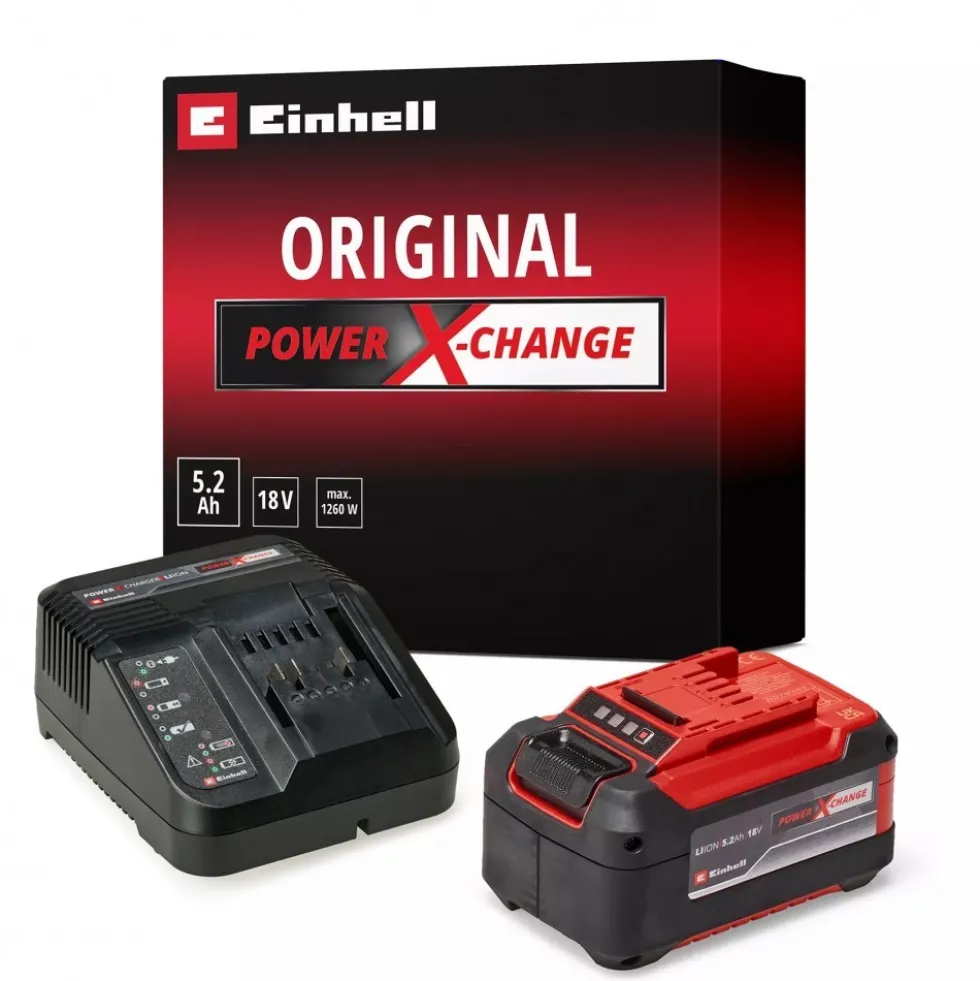 Starter Kit 18V 5,2Ah et chargeur 3A - Power X-Change EINHELL
