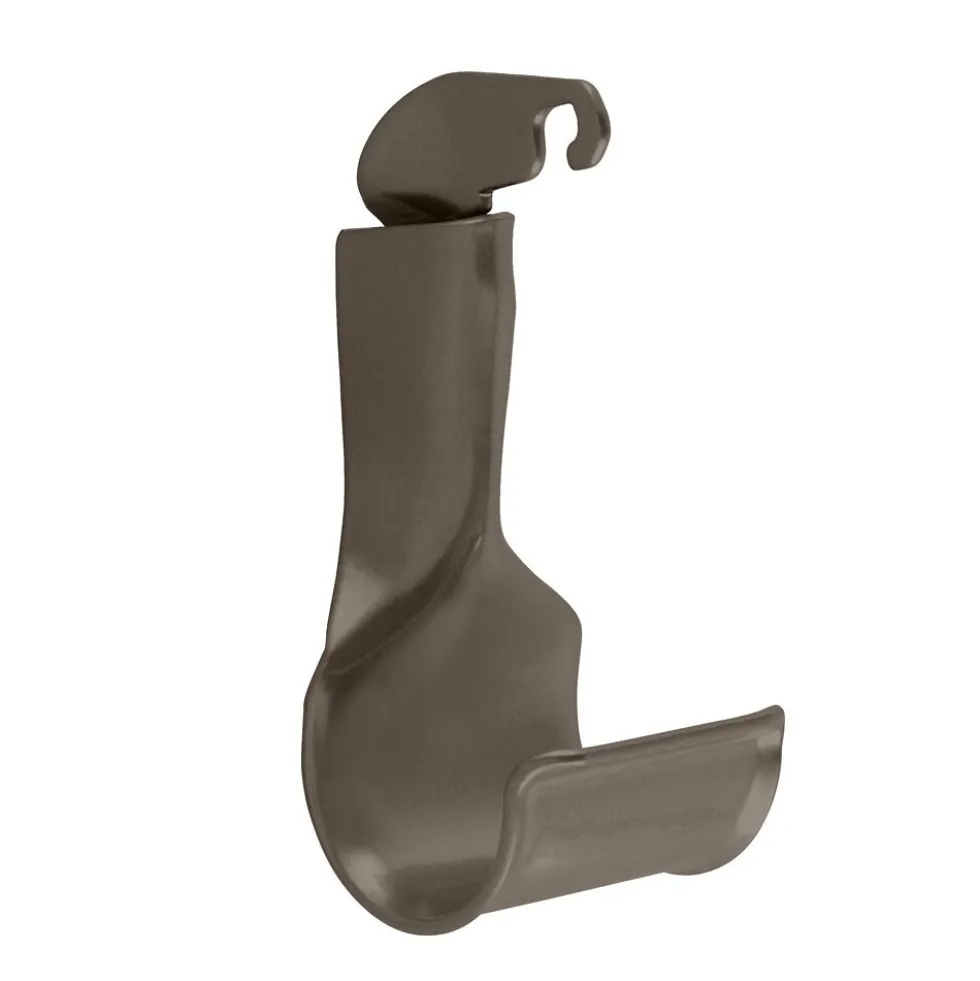 Support barre de penderie - tube de 25 mm - système suspendu - graphite ELFA