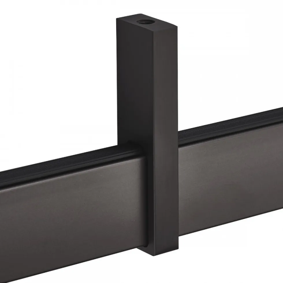Support de barre pour penderie rectangulaire fixation sous-tablette SYNERCIA