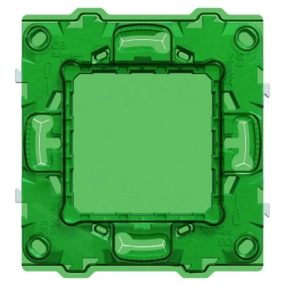 Support de fixation en zamak pour 1 poste / 2 modules - Unica NU7002C SCHNEIDER