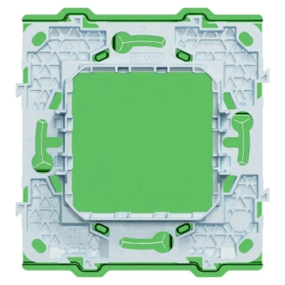Support de fixation en zamak pour 1 poste / 2 modules - Unica NU7002C SCHNEIDER