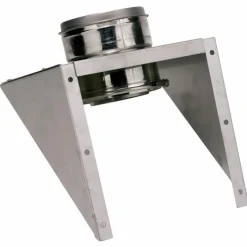 Support mural pour conduit pellets - 80 x 130 mm - Duoten TEN