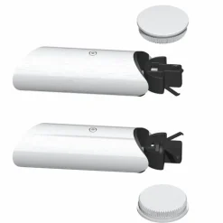 Supports inclinés et bouchons inox pour poignée de porte Diva inox LA CROISÉE DS