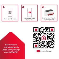 Support universel pour fixation chauffe-eau INSTAFIX ARISTON