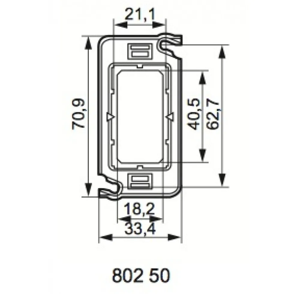 Support à vis Batibox - 1 module LEGRAND