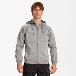 Sweat de travail imperméable zippé à capuche Extend - coloris gris ENGEL