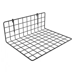 Tablette grille noire - maille 40 mm - pour système d'agencement RAP BOHNACKER