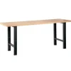 Établi bois avec 2 pieds et plateau - longueur 1,5 m SAM OUTILLAGE