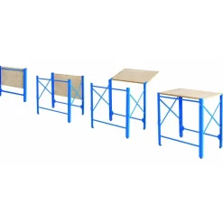 Établi de chantier pliant 800 x500x 840 mm OUTIFRANCE