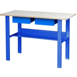 Établi - métal bois - mécanicien - à rayon - 1,20 m - 2 tiroirs OUTIFRANCE