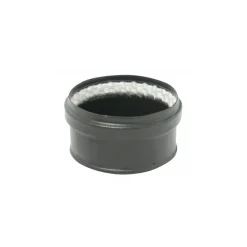Tampon émail noir pour conduit pellets - joint viton TEN