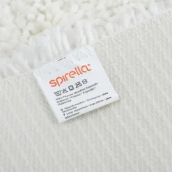 Tapis de bain - 60cm - Blanc - Microfibre - antidérapant - Highland SPIRELLA