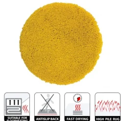 Tapis de bain - 60cm - Safran - Microfibre - antidérapant - Highland SPIRELLA