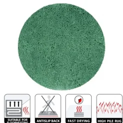 Tapis de bain - 60cm - Vert Basil - Microfibre - antidérapant - Highland SPIRELLA