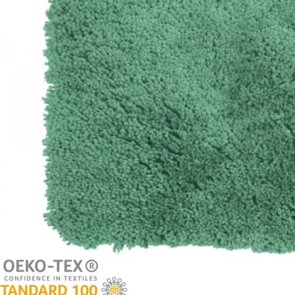 Tapis de bain - Microfibre - Antidérapant - HIGHLAND - 55x65cm - Vert Basil SPIRELLA