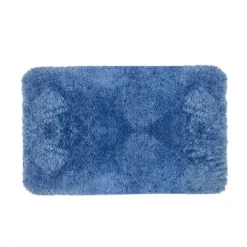Tapis de bain - 55x65cm - Bleu Ciel - Microfibre - antidérapant - Highland SPIRELLA