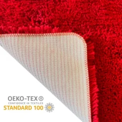 Tapis de bain - 80x150cm - Rouge - Microfibre - antidérapant - Highland SPIRELLA