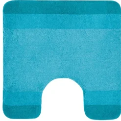 Tapis de WC - 55x55cm - Bleu Turquoise - Microfibre - antidérapant - Balance SPIRELLA