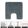 Tapis de WC - 55x55cm - Gris - Microfibre - antidérapant - Highland SPIRELLA