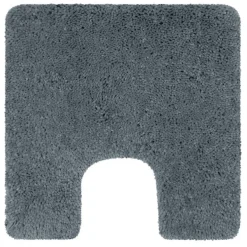 Tapis de WC - 55x55cm - Gris - Microfibre - antidérapant - Highland SPIRELLA