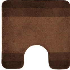 Tapis de WC - 55x55cm - Marron - Microfibre - antidérapant - Balance SPIRELLA