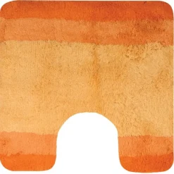 Tapis de WC - 55x55cm - Orange - Microfibre - antidérapant - Balance SPIRELLA
