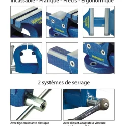 Étau Magnat - double système de serrage - acier forgé MOB