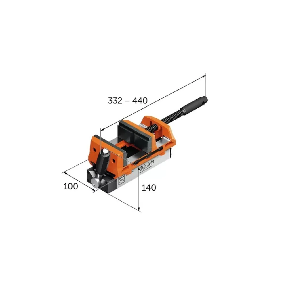 Étau magnétique VersaMag - longueur 100 mm FEIN