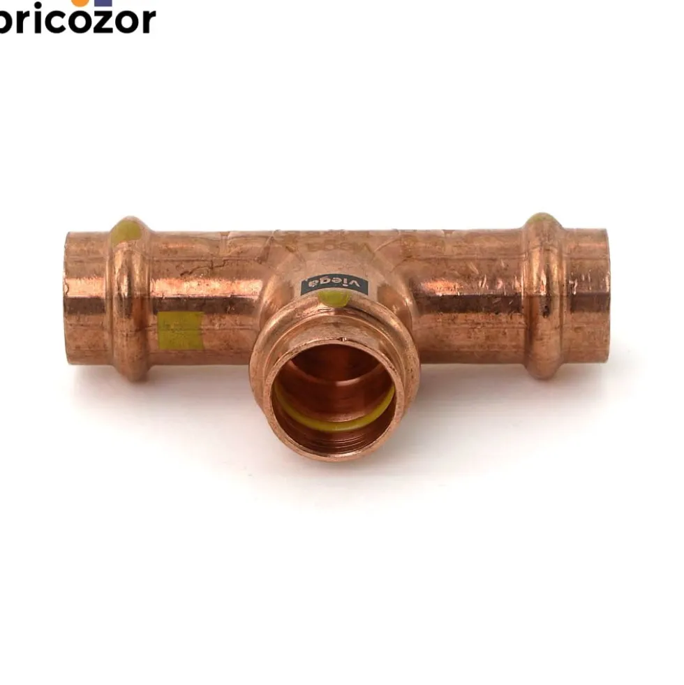 Té cuivre égal à sertir spécial Gaz VIEGA
