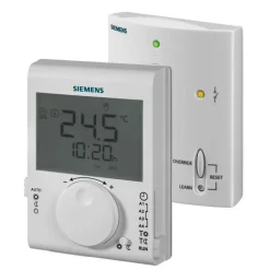 Thermostat d'ambiance sans fil RDJ100RF/SET + récepteur SIEMENS