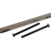 Tige carrée fendue de 7x100 mm - avec 2 vis de fixation fer patiné BOUVET