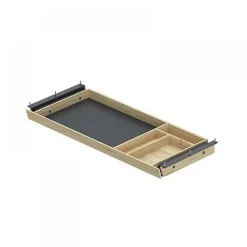 Tiroir complet en bambou Steelforce - fixation sous plateau de bureau HETTICH