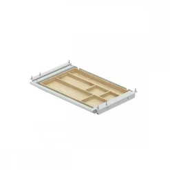 Tiroir de bureau en acier et bambou SN Grip Steelforce - sous bureau HETTICH