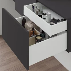 Tiroir extérieur Vertex 3D anthracite - 178 mm - 40 kg - push synchro EMUCA