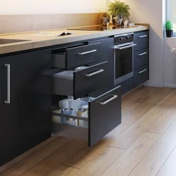 Tiroir extérieur Vertex 3D gris anthracite - hauteur 131 mm - charge 40 kg EMUCA