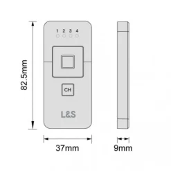 Télécommande tactile pour contrôle d'éclairage LED - Smart Up 4 L&S LIGHT