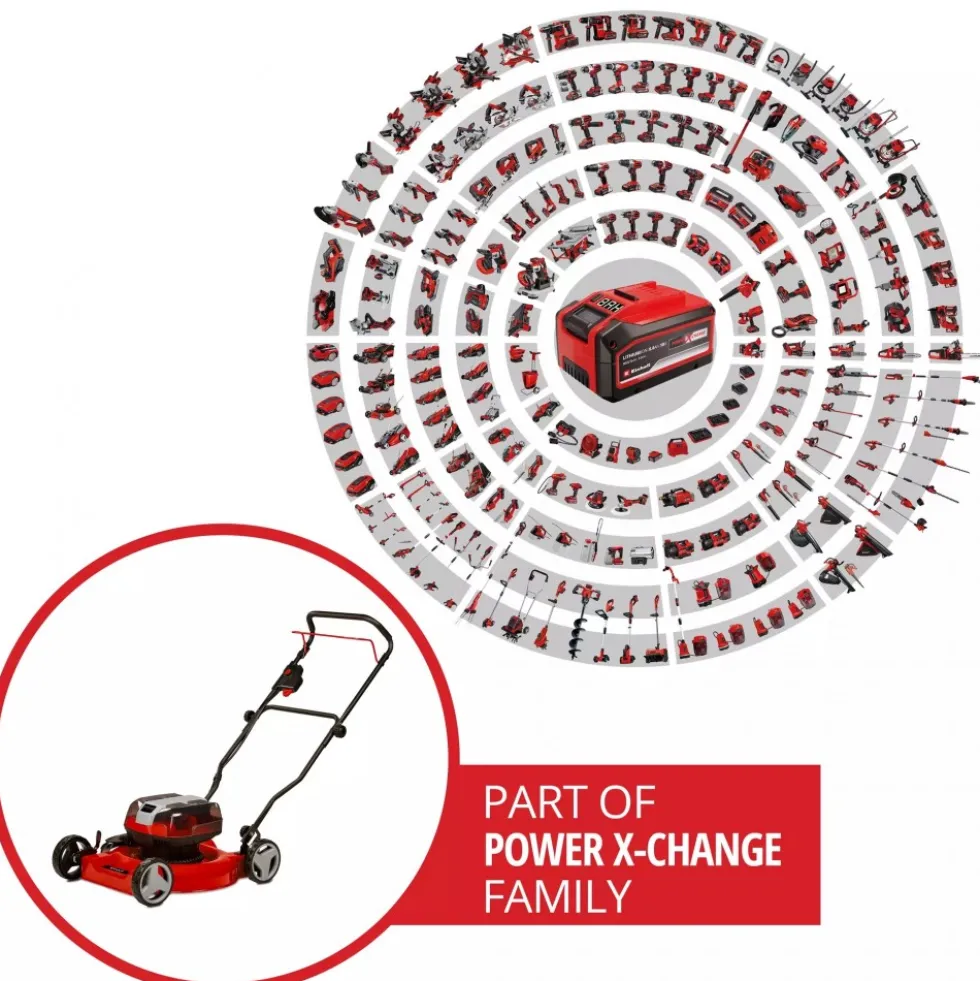 Tondeuse à gazon électrique - GE-CM 36/48 Li M-Solo - Power X-Change EINHELL