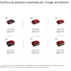 Tondeuse à gazon électrique - GE-CM 36/33 Li (2x2,5Ah) - Power X-Change EINHELL