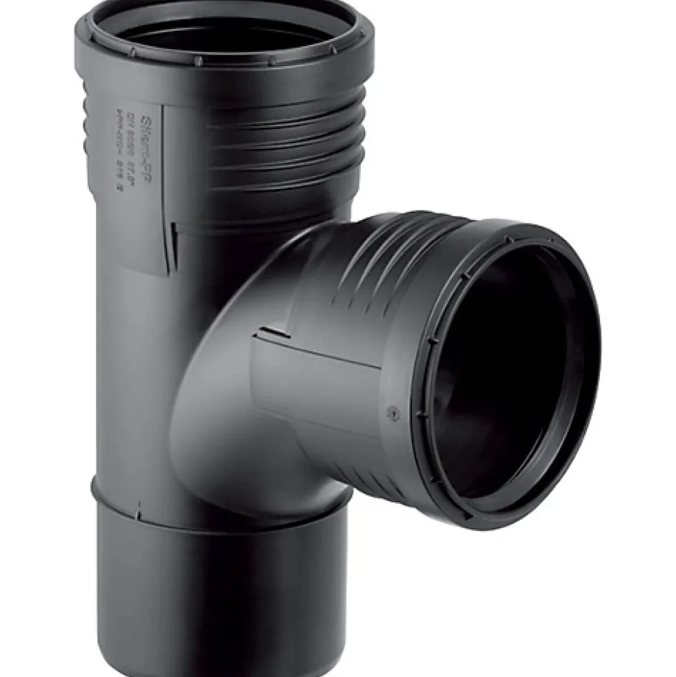 Té pied-de-biche Silent-PP - angle à 87,5° - Diamètre 110 mm GEBERIT