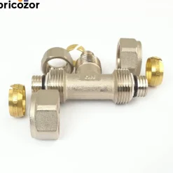 Té réduit à compression pour tube multicouche - diamètre 20-16-20 mm BOUTTÉ