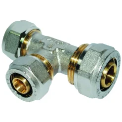 Té réduit à compression pour tube multicouche - diamètre 20-16-20 mm BOUTTÉ