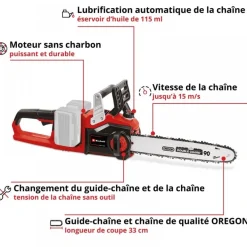 Tronçonneuse sans fil - 18V - GE-LC 36/35 Li- Solo EINHELL PROFESSIONAL