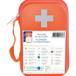 Trousse de secours - accidents type "plombier" - 1/3 personnes FARMOR