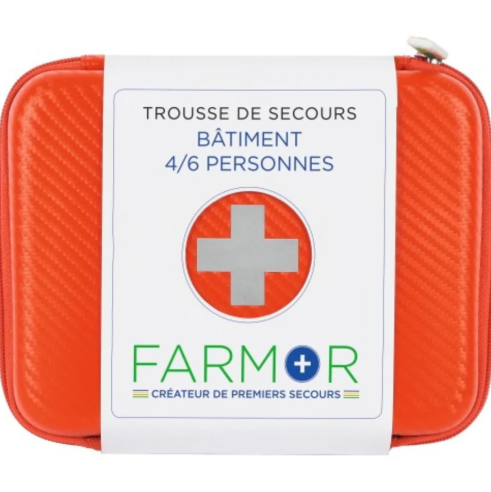 Trousse de secours "Bâtiment" - 4/6 personnes FARMOR