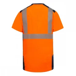 T-shirt haute visibilité à manches courtes BALI GRS G25 - orange fluo T2S