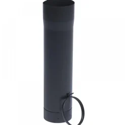 Tuyau acier émail noir coulissant - réglable de 6 à 36 cm TEN