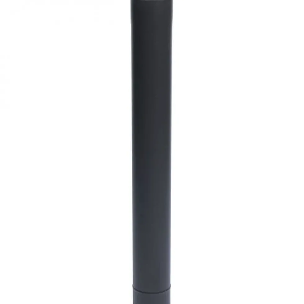 Tuyau acier émail noir mat - longueur 100 cm TEN