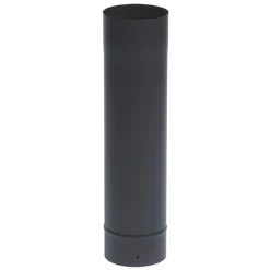 Tuyau acier émail noir mat - longueur 33 cm TEN