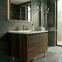 Vasque à encastrer 80 cm céramique blanche Atos/Ready AURLANE